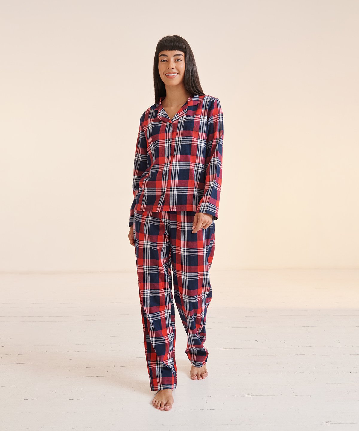 WOMENS TARTAN LOUNGE SET SK074