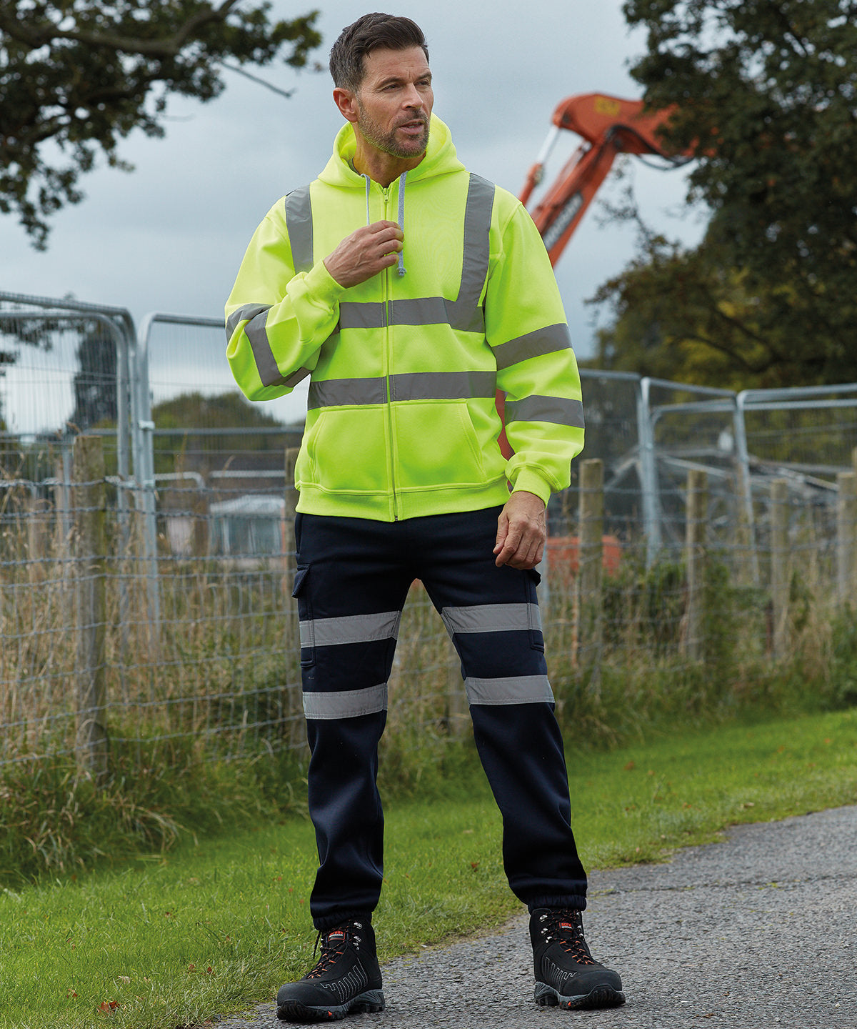 Zip Hi-Vis Hoodie