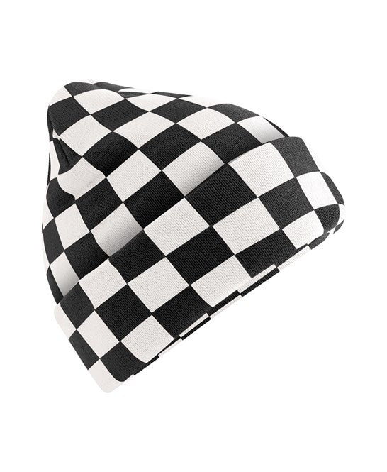 CHECKERBOARD BEANIE