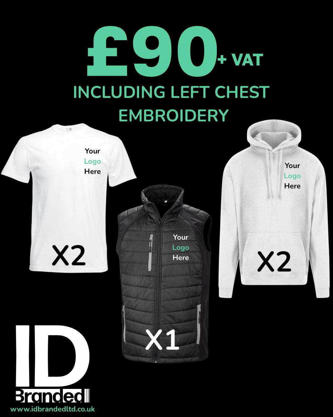 T-Shirt, Hoodie & Gilet Bundle