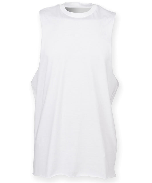 High Neck SlashArmhole Vest